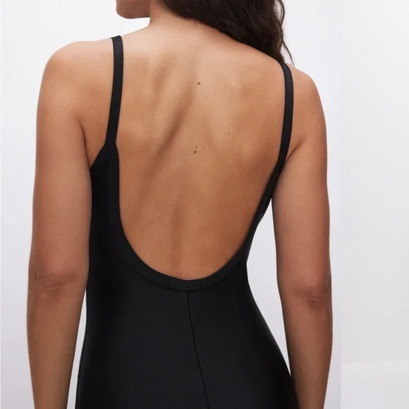 NWT Good American Compression Shine Catsuit size 4 in Black - Picture 2 of 7